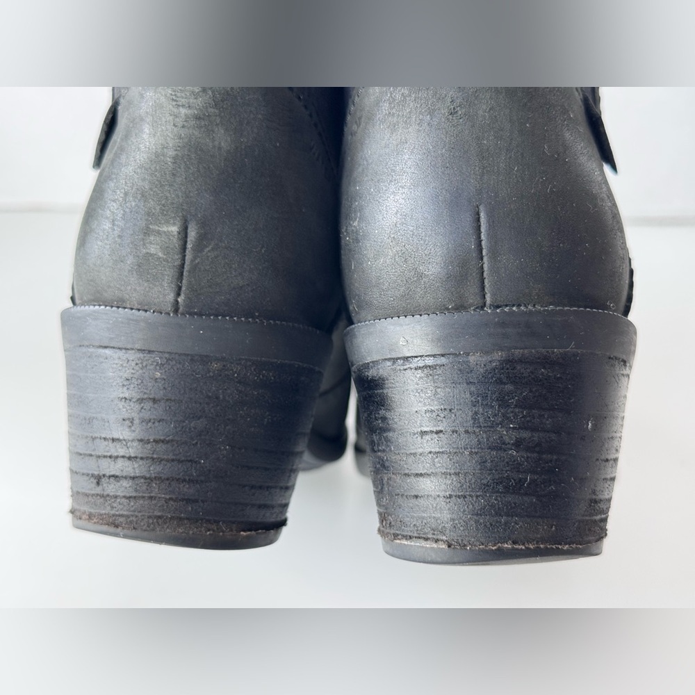 TEVA Anaya Black Leather Suede Chelsea Boots Shoes Women’s Size 11 - Picture 8 of 10